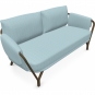 Emu - Angel 9046 Sofa 2-Sitzer Indian Brown (41) | 10 Hellblau (Basic)