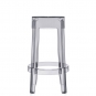 Kartell - Charles Ghost Hocker 65 cm | Fumé
