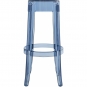 Kartell - Charles Ghost Hocker 75 cm | Pulverblau