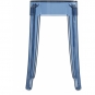 Kartell - Charles Ghost Hocker 46 cm | Pulverblau