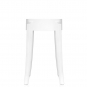 Kartell - Charles Ghost Hocker 46 cm | Weißglänzend