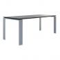 Kartell - Four Tisch 190 x 79 cm | Schwarz-Alu