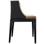 Kartell - Mademoiselle Stuhl Kravitz Baststoff-Schwarz