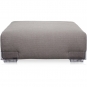 Kartell - Plastics Duo 7091 Pouf 114x88 cm Grau