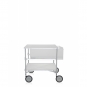 Kartell - Mobil Rollcontainer 1 Schublade; 1 Fach | Eisfarben