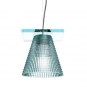 Kartell - Light-Air Pendelleuchte Blau mit Prägemuster