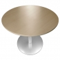 La Palma - Brio Tisch rund 70 cm 37 cm | Eiche dunkel nussbaum | Weiß