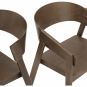 Muuto - Cover Armlehnstuhl Dunkelbraun gebeizt