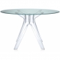 Kartell - Sir Gio Tisch rund Grün / Transparent