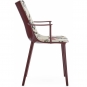 Kartell - H.H.H. Stuhl Polsterung Stoff Bordeaux / Dragonfly