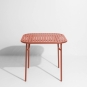Petite Friture - Week-End Tisch quadratisch mit Lamellen Terracotta