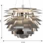 Louis Poulsen - PH Artichoke 84 cm (100W) | Edelstahl matt