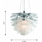 Louis Poulsen - PH Artichoke 72 cm (100W) | Glas sandgestrahlt