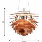 Louis Poulsen - PH Artichoke 60 cm (100W) | Kupfer