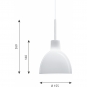 Louis Poulsen - Toldbod 155/220 Glas Pendelleuchte Ø15.5 cm
