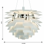 Louis Poulsen - PH Artichoke LED Pendelleuchte Ø 84 cm (2700K) | Weiß | Bluetooth