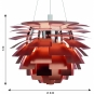 Louis Poulsen - PH Artichoke LED Pendelleuchte Ø 84 cm (3000K) | Kupfer | Bluetooth