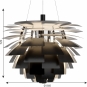 Louis Poulsen - PH Artichoke LED Pendelleuchte Ø 84 cm (3000K) | Schwarz | DALI