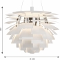 Louis Poulsen - PH Artichoke LED Pendelleuchte Ø 84 cm (3000K) | Weiß | DALI