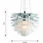 Louis Poulsen - PH Artichoke LED Pendelleuchte Ø 84 cm (3000K) | Glas sandgestrahlt | DALI