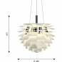 Louis Poulsen - PH Artichoke LED Pendelleuchte Ø 48 cm (3000-1800K) | Weiß | DALI