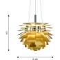 Louis Poulsen - PH Artichoke LED Pendelleuchte Ø 48 cm (3000-1800K) | Messing | Bluetooth