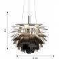Louis Poulsen - PH Artichoke LED Pendelleuchte Ø 48 cm (3000K) | Schwarz | DALI