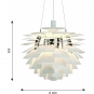 Louis Poulsen - PH Artichoke LED Pendelleuchte Ø 60 cm (2700K) | Weiß | Bluetooth