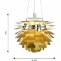 Louis Poulsen - PH Artichoke LED Pendelleuchte Ø 60 cm (2700K) | Messing | DALI