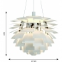 Louis Poulsen - PH Artichoke LED Pendelleuchte Ø 72 cm (3000K) | Weiß | Bluetooth