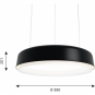Louis Poulsen - LP Grand Pendelleuchte 88 cm | Schwarz