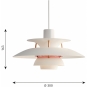 Louis Poulsen - PH 5 Mini Pendelleuchte Modern White
