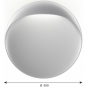 Louis Poulsen - Flindt Wandleuchte Ø 40 cm | Alu | 3000K