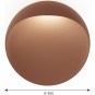 Louis Poulsen - Flindt Wandleuchte Ø 40 cm | Corten | 2700K