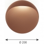 Louis Poulsen - Flindt Wandleuchte Ø 20 cm | Corten | 3000K
