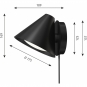 Louis Poulsen - Keglen Wandleuchte Schwarz LED 3000K