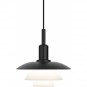 Louis Poulsen - PH 3/3 Pendelleuchte Schwarz/Opalglas