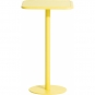 Petite Friture - Week-End High Square Table Bistrotisch Gelb