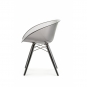 Pedrali - Gliss 905 Stuhl Grau Transparent | Esche Natur