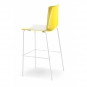 Pedrali - Tweet 892 Barhocker Orange/Weiß | Verchromt