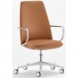 Pedrali - Elinor 3755 Chefsessel Leder Cognac
