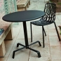 Fast - Tonik / Elica Tisch Ø 80 cm | Weiß | Weiß