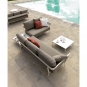 Fast - Aikana 3-Sitzer-Sofa Mit linker Armlehne | Metallgrau | Solids Grau