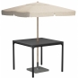 Houe - Four Outdoor Tisch 90x90 mit Sonnenschirmloch Schwarz