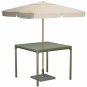 Houe - Four Outdoor Tisch 90x90 mit Sonnenschirmloch Olivgrün