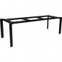 Stern - Penta Tisch 220x100 cm | Aluminium schwarz matt | Metallic grau
