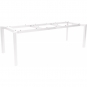 Stern - Penta Tisch 220x100 cm | Aluminium weiß | Teak