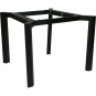 Stern - Penta Tisch 90x90 cm | Aluminium schwarz matt | Slate