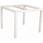 Stern - Classic Tisch 90x90 cm | Aluminium weiß | Stone light