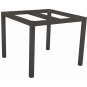 Stern - Classic Tisch 90x90 cm | Aluminium anthrazit | Metallic grau